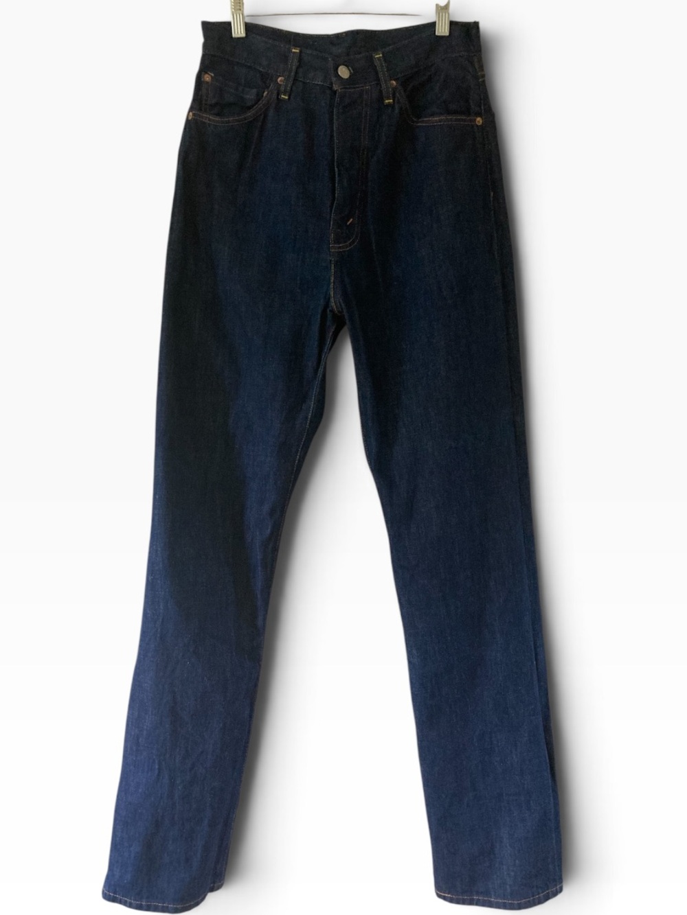 Levi's Vintage Clothing 1950s 701 Jeans High Rise Straight Selvedge Dark Indigo - Picture 5 of 16